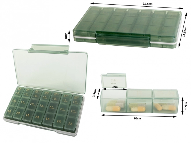 Cutie organizator pentru medicamente săptămânal