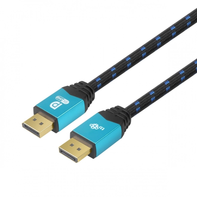 Cablu DisplayPort 8K UHD cu conectori albaștri 2 m