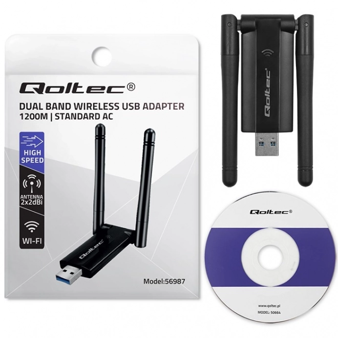 Adaptor Wi-Fi USB Dual Band 1200Mbps