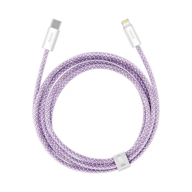 Cablu Baseus Dynamic USB-C la Lightning, 20W, 2m, mov