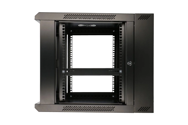 Dulap rack cu montare pe perete cu două secțiuni 6U 600x600 negru