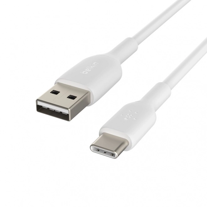 Cablu USB-C la USB-A 15 cm alb