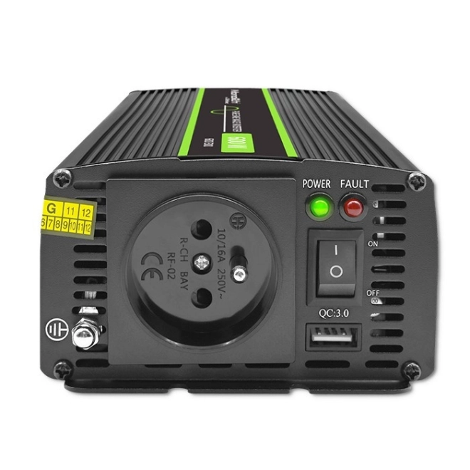 Priză mobilă Qoltec cu sinus pur