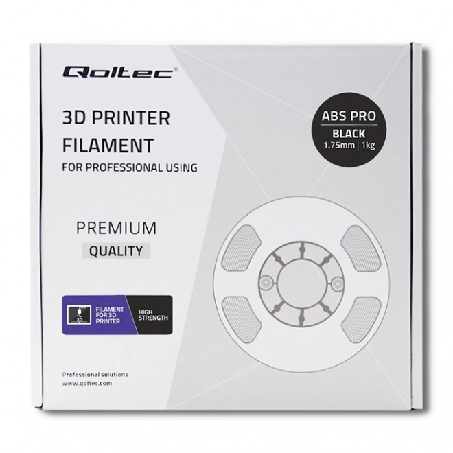 Filament profesional pentru imprimantă 3D ABS negru