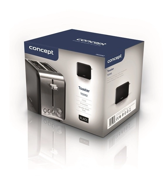 Toster inox Concept negru