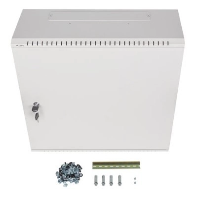 Dulap rack de instalații suspendat 19 inci 6U+3U, culoare gri