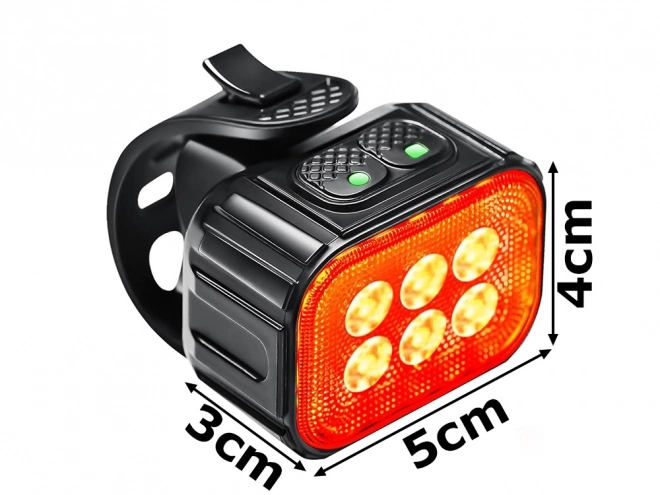 Set lumini LED pentru bicicletă față și spate, reîncărcabile USB