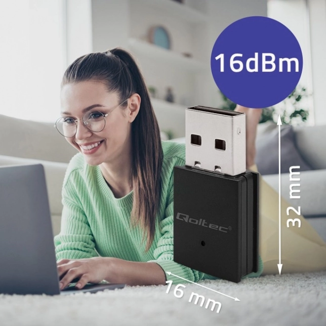 Mini adaptor WiFi de mare viteză cu Bluetooth