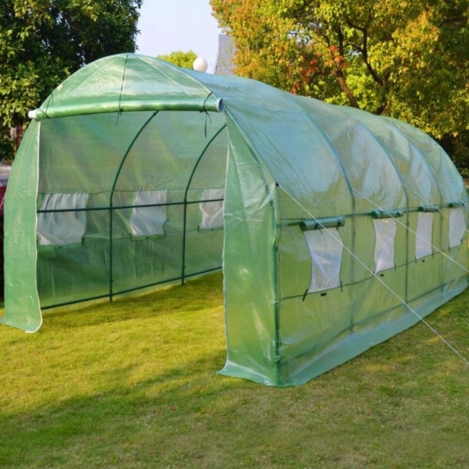 Tunel din folie pentru grădină seră 4x2,5x2m 10m² verde