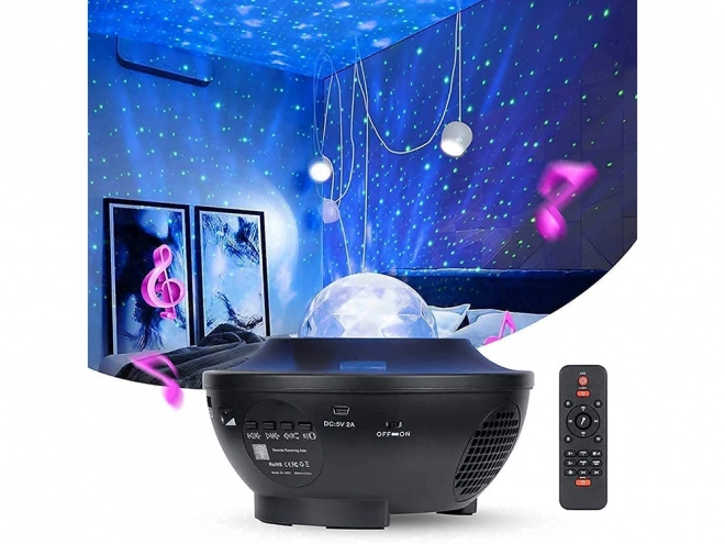 Proiector stele lampă de noapte LED RGB cu telecomandă