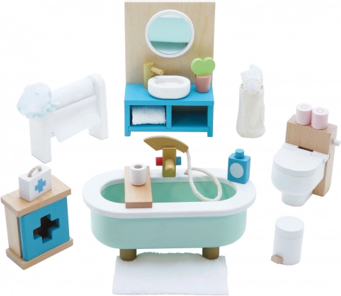 Le Toy Van Daisylane mobilier de baie pentru căsuța de păpuși