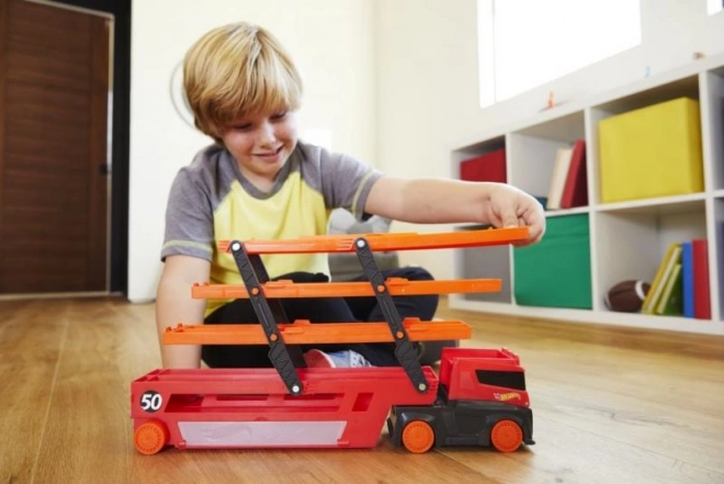 Mega Transporter Hot Wheels 50. aniversare