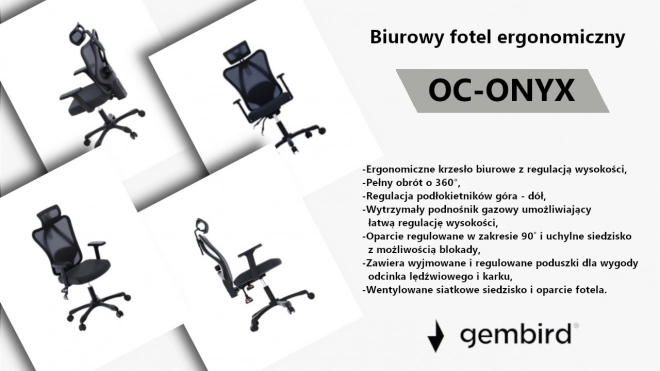 Scaun ergonomic de birou Onyx