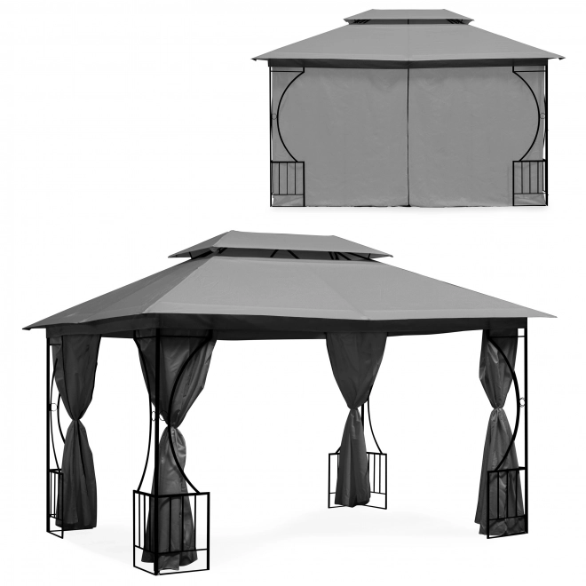 Pavilion de grădină 3x4m cu pereți laterali