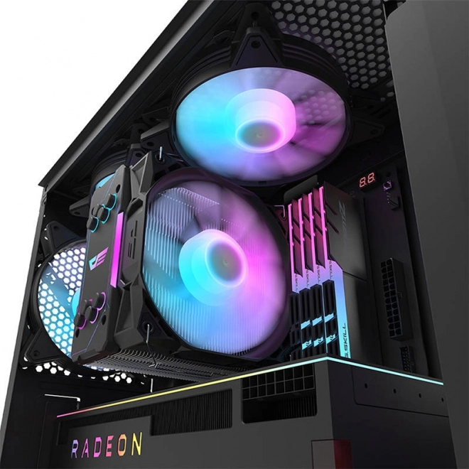 Carcasă PC cu 4 ventilatoare Darkflash DK352 Plus