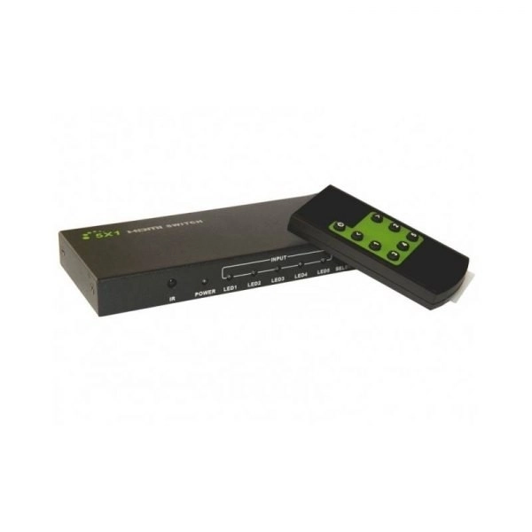 Comutator HDMI 5/1 cu telecomandă, 4K2K 3D, negru
