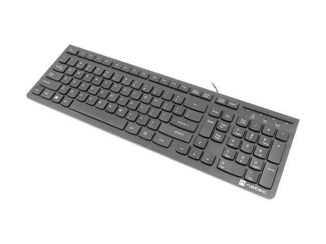 Tastatură Slim Neagră Cu Multimedia Natec Discus 2