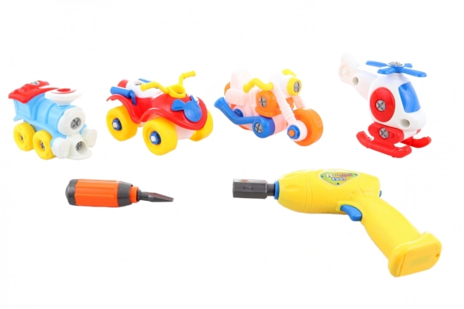 Set de asamblare vehicule pentru copii