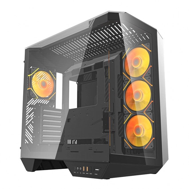Carcasa PC Darkflash cu 4 ventilatoare și suport GPU