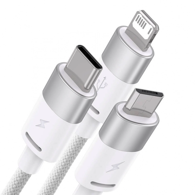 Cabluri încărcare 3 în 1 Baseus StarSpeed USB-C microUSB și Lightning