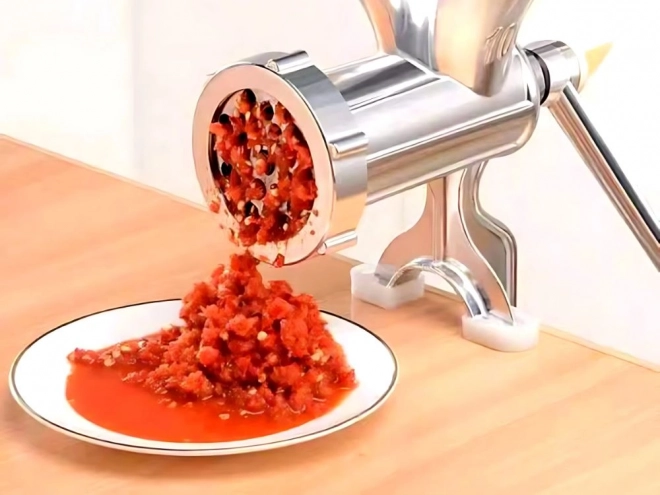Mașină manuală de tocat carne și umplut cârnați