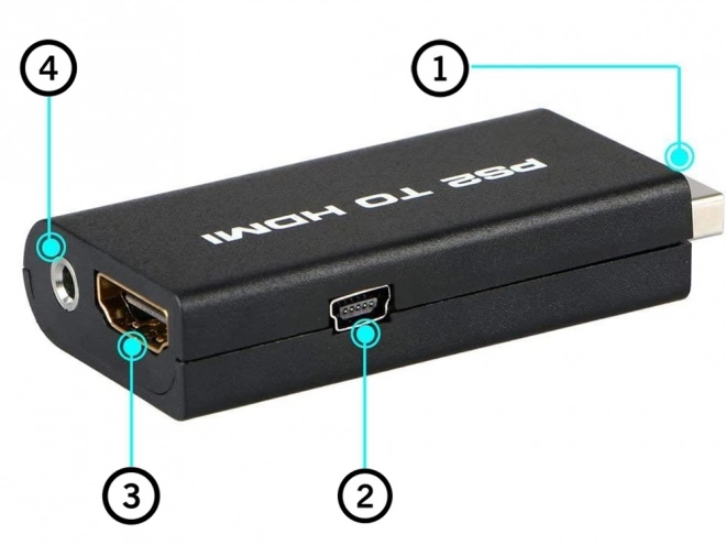Adaptor PS2 la HDMI audio