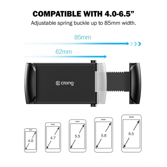 Suport auto universal pentru telefon 4-6,5 inch