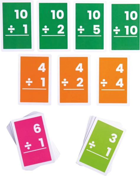 Bigjigs Toys carduri pentru împărțirea numerelor 1–10