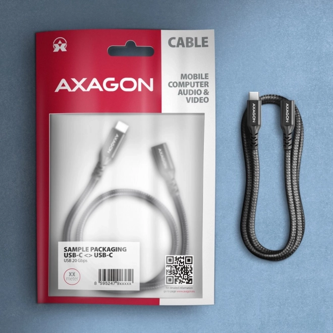 Cablu prelungitor USB-C Gen2 cu o împletitură