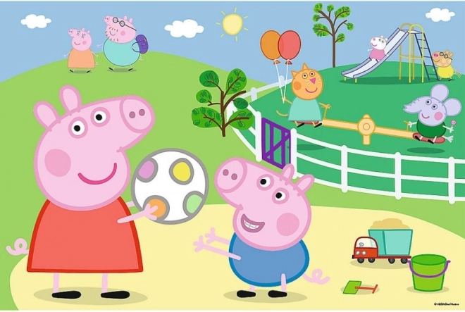 motiv îndrăgit PEPPA PIG în parc