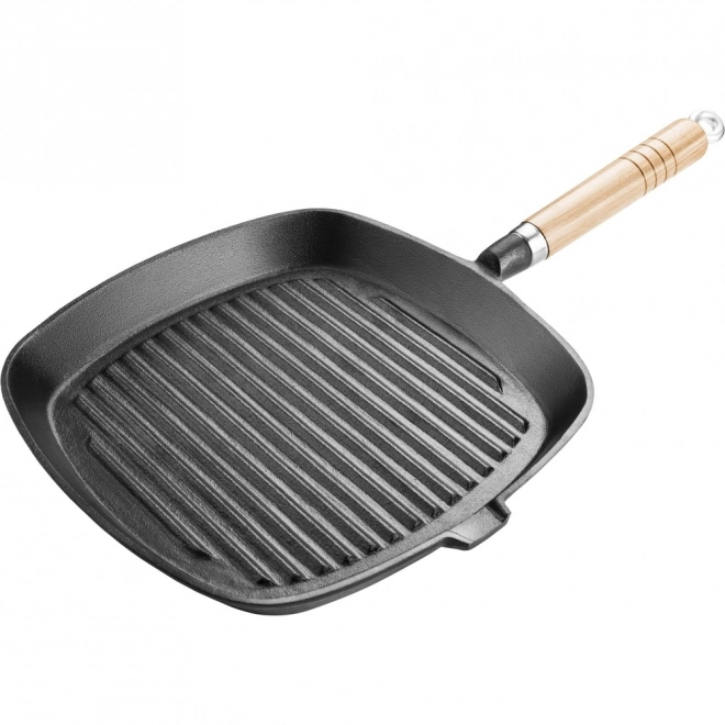 Tigaie grill din fontă 24cm
