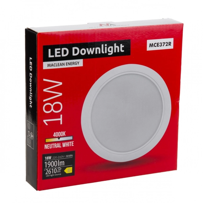 Panou LED plafonieră Maclean 18W 4000K
