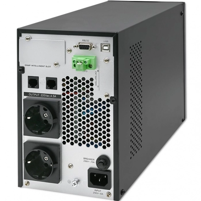 Ups 1kva 1000w online cu afișaj lcd qoltec