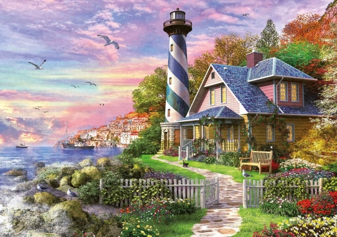 Educa puzzle far de golf Rock Bay 1000 piese