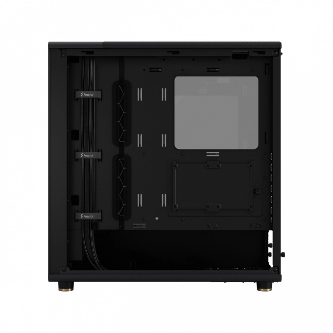 Carcasă Fractal Design North neagră cu elemente din lemn