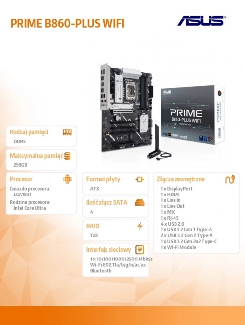 Placă de bază ASUS Prime B860-PLUS WIFI