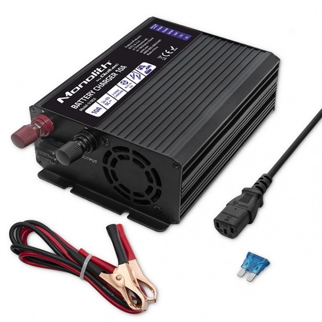 Încărcător inteligent Monolith pentru acumulatori LiFePO4 AGM GEL SLA 10A 24V