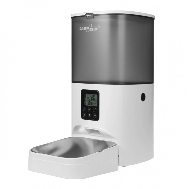 Dozator automat de hrană pentru animale GreenBlue Alb