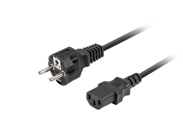 Cablu de alimentare CEE 7/7 la C13 1,8m negru