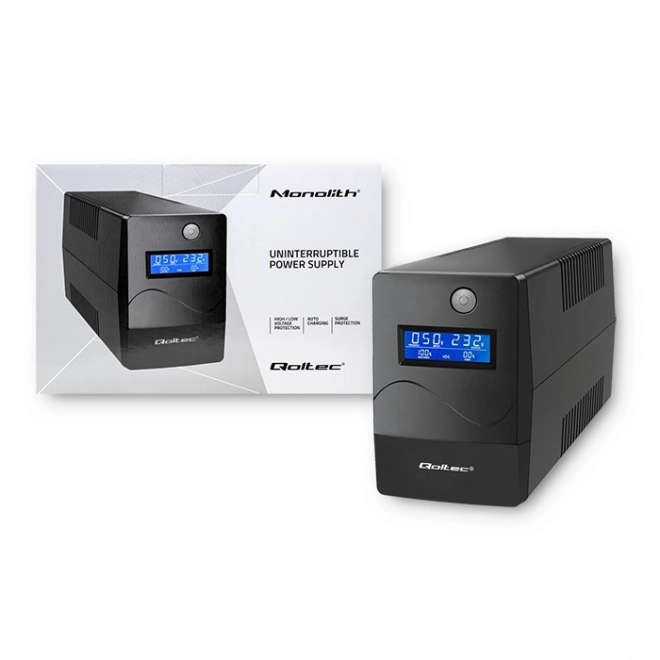Zasilator UPS Monolith 850VA 480W cu LCD și USB
