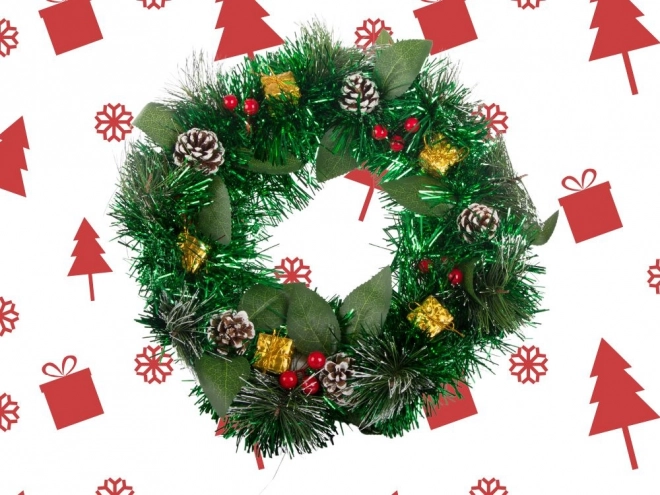 Coroniță festivă de Crăciun pentru ușă