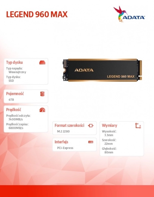 Legend 960 max ssd 4tb pcie 4.0 ultra rapid