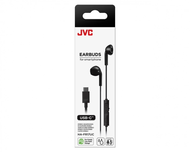 Casti intraauriculare USB-C negre