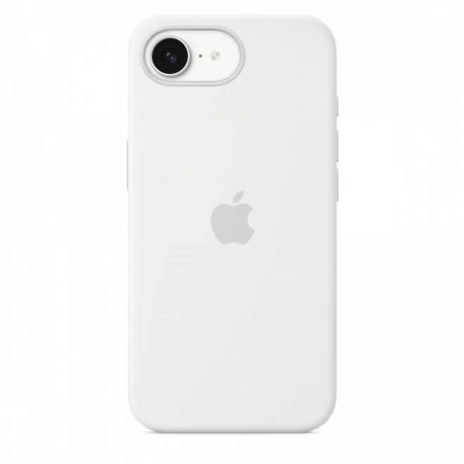 Carcasă din silicon pentru iPhone - albă