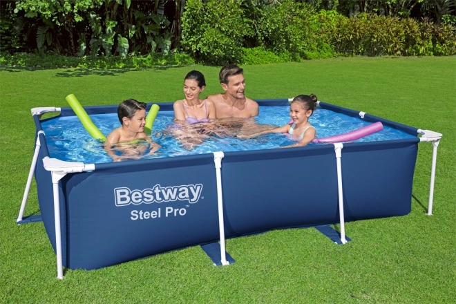 DeluxeJr Steel Pro Rack Piscină 259x170x61 BESTWAY pentru grădină
