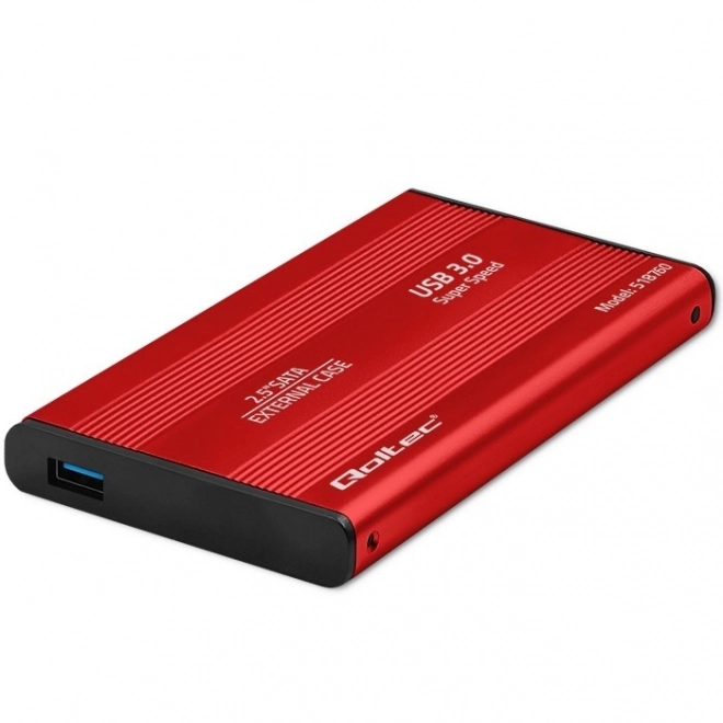 Carcasa externă pentru discuri 2.5" HDD/SSD SATA3, USB 3.0, roșie