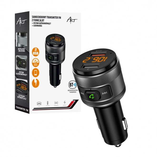 Transmițător FM auto MP3 cu funcție BT și USB