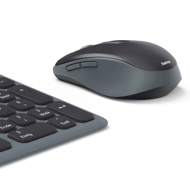 Set tastatură și mouse negru-gri