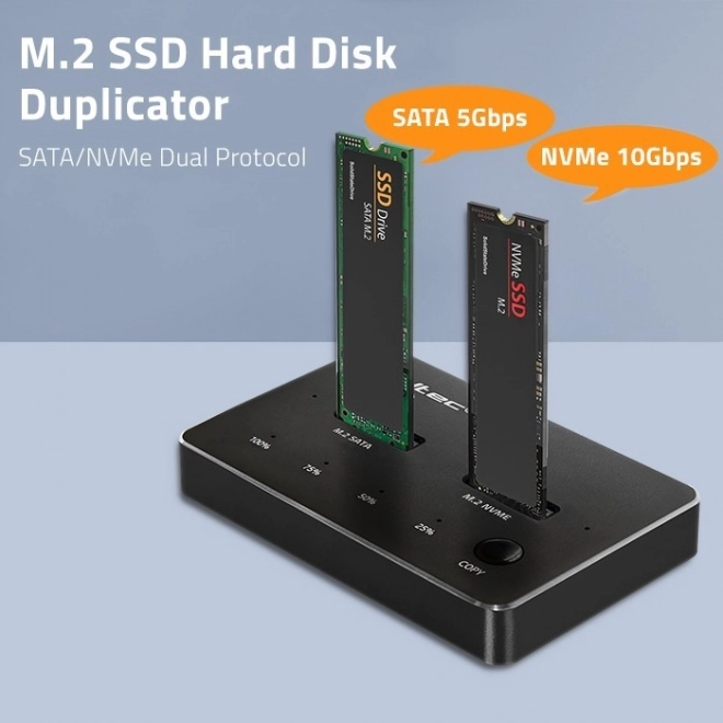 Stație de andocare SSD M.2 NVMe SATA USB-C Dual 4TB