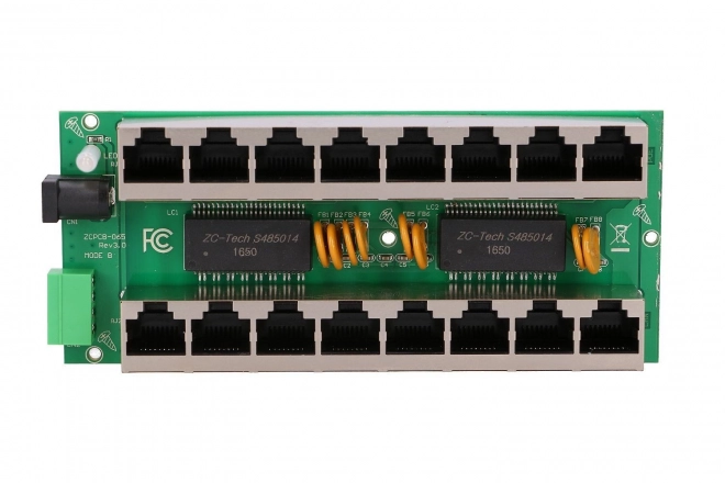 Injektor gigabit PoE Extralink cu 8 porturi